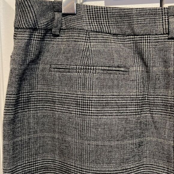 Calvin‎ Klein Black/Grey Plaid Lined Skirt Size 12 Nwot - Picture 7 of 13
